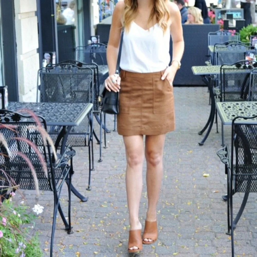 hinge by Nordstrom Faux‎ Suede Mini Skirt 🍁